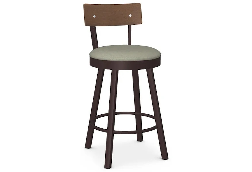 Urban 26" Lauren Swivel Counter Stool by Amisco at Esprit Decor Home Furnishings